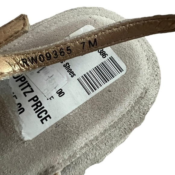 Stuart Weitzman Balls of Fire Sandals silver Iridescent Suede Size 7 - Picture 7 of 8